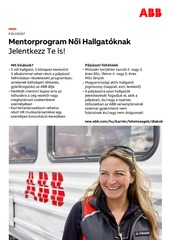 Ismét lehet pályázni az ABB női műszaki egyetemi hallgatók részére kiírt mentorprogramjára