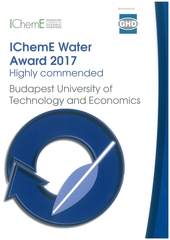 IChemE Water Awards 2. helyezést ért el a VBK oktatói részvételével pályázó csapat